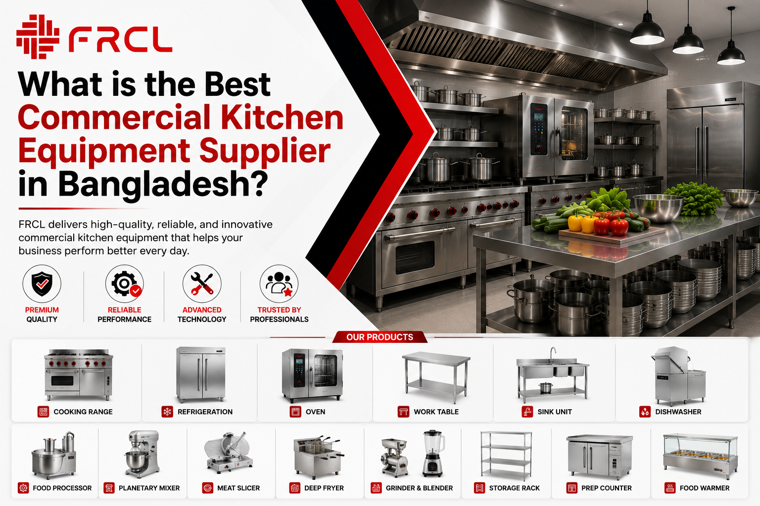 What is the best commercial kitchen equipment supplier in Bangladesh?
Who supplies commercial kitchen equipment in Bangladesh?
Where can I buy restaurant kitchen equipment in Bangladesh?
Which company provides hotel kitchen equipment in Bangladesh?
Best bakery equipment supplier in Bangladesh
Best restaurant equipment supplier in Bangladesh
Commercial kitchen solutions provider in Bangladesh
Trusted kitchen equipment supplier in Bangladesh
Complete commercial kitchen setup in Bangladesh
Professional kitchen equipment company in Bangladesh
